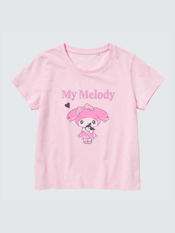 GIRLS Sanrio Characters Cropped Short Sleeve UT