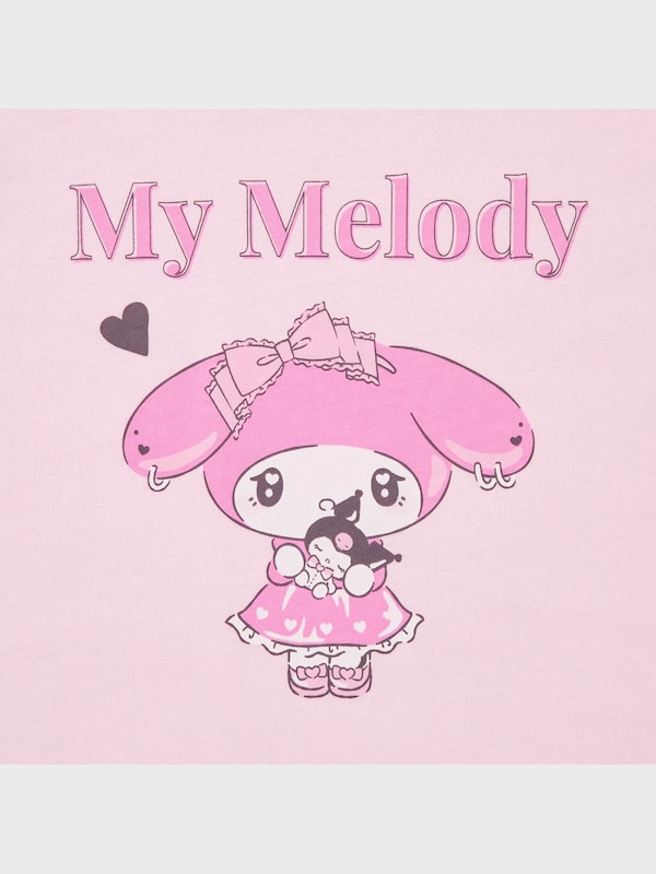 GIRLS Sanrio Characters Cropped Short Sleeve UT