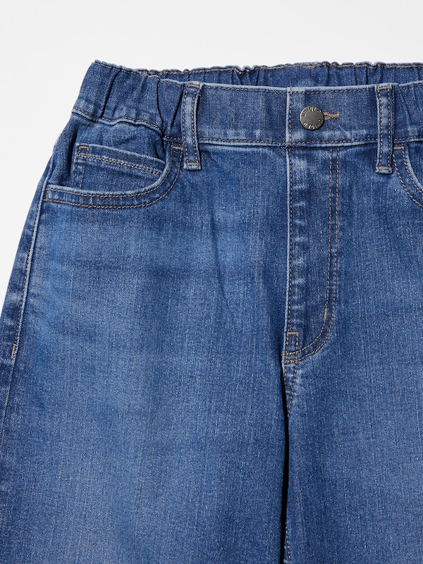 Quần Jeans Dáng Rộng | Lưng Thun | Vải Denim