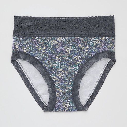 WOMEN'S HIGH RISE BRIEFS (MINI FLOWER)