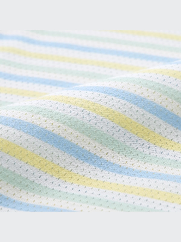 コットンメッシュボディスーツ/ノースリーブ/前開き