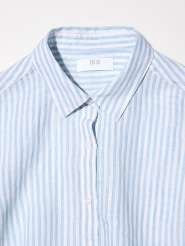 100% Premium Linen Striped Shirt