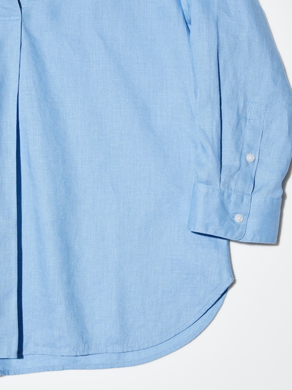 Premium Linen Skipper Collar 3/4 Sleeve Shirt