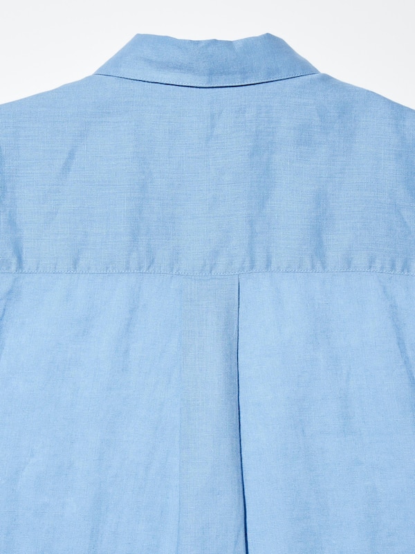 Premium Linen Skipper Collar 3/4 Sleeve Shirt