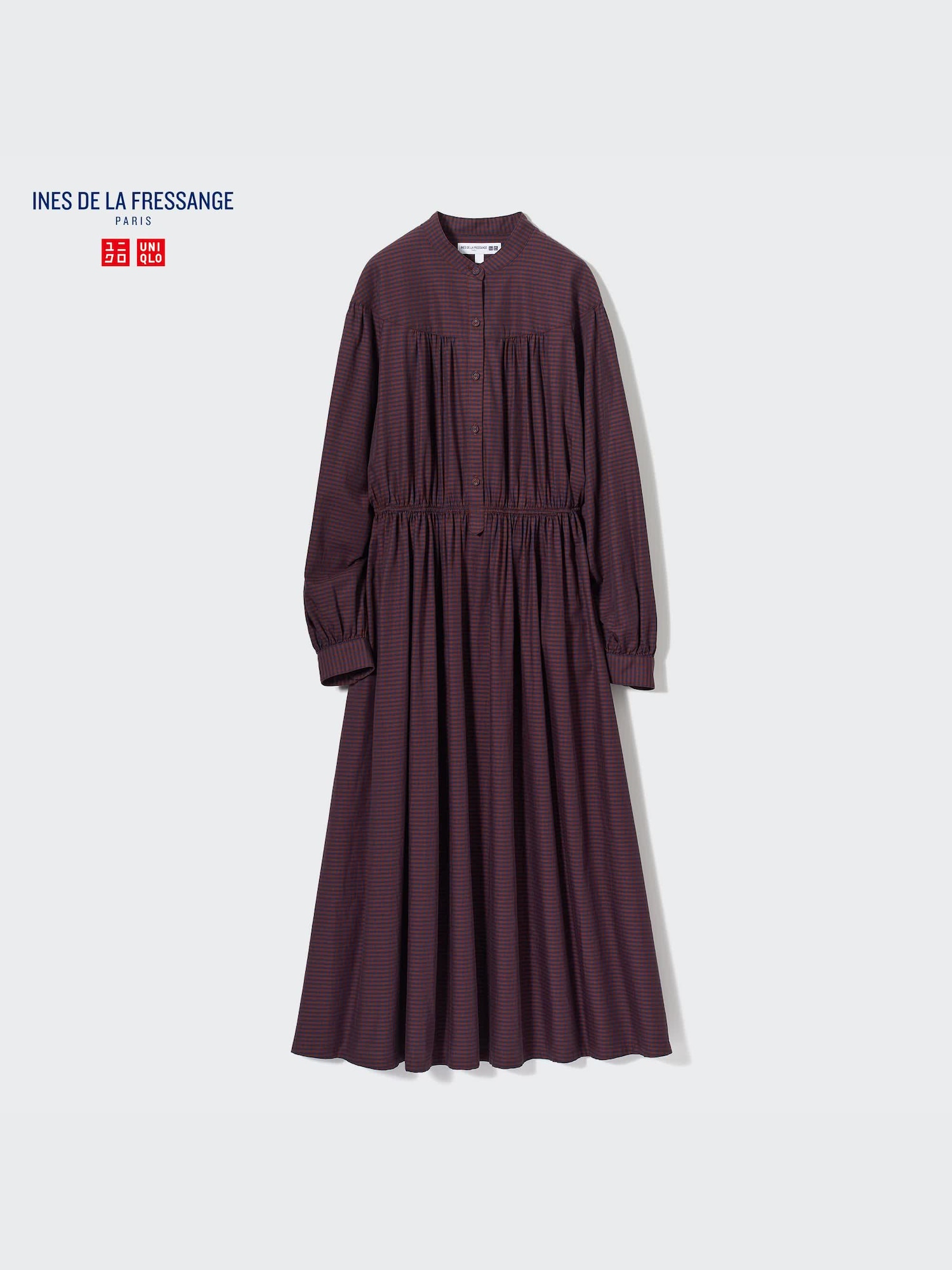 ユニクロ公式 | コットンツイルワンピース（チェック・長袖）