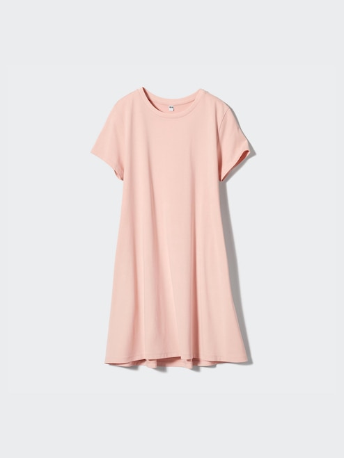 airism cotton mini dress WOMEN'S AIRISM COTTON SHORT SLEEVE MINI DRESS