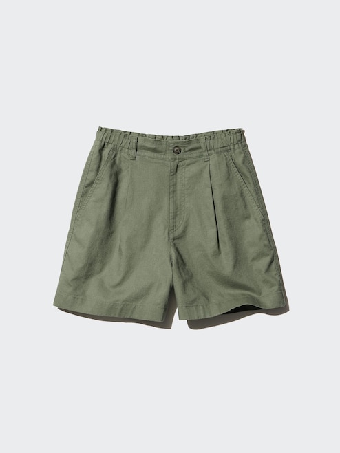 Uniqlo Women's Elastic Waist Jersey Shorts WOMEN'S LINEN