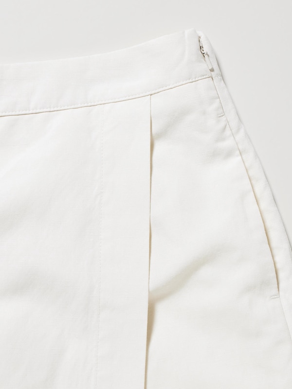 Quần Váy Vải Linen Pha