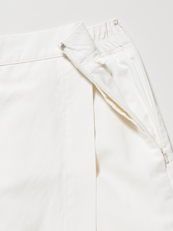 Quần Váy Vải Linen Pha