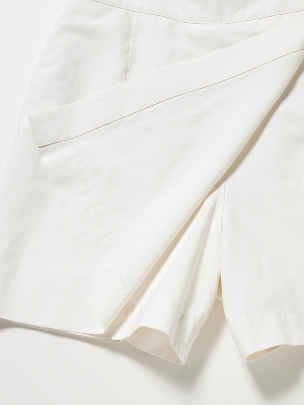 Quần Váy Vải Linen Pha