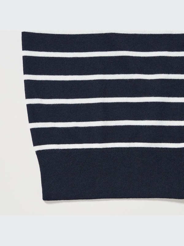 Kardigan Proteksi Sinar UV Kerah Bulat Lengan Panjang (Garis)