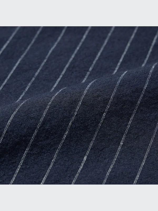 Quần Dài Vải Linen Cotton Ống Ôm Dần | Kẻ Sọc