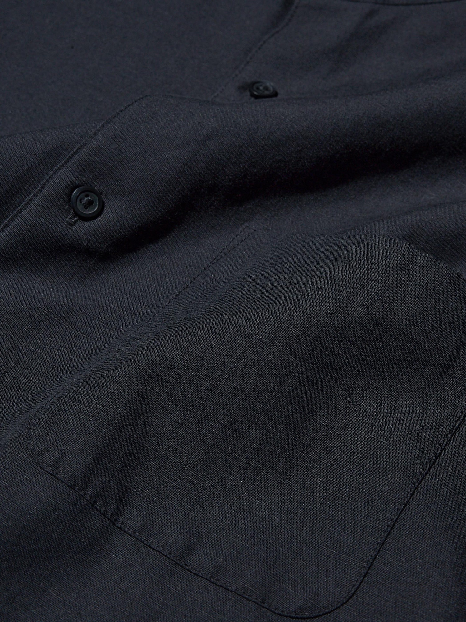 ユニクロ公式 | コットンリネンスタンドカラーシャツ