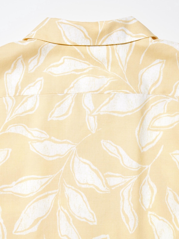 Modal Cotton Open Collar Short Sleeve Shirt