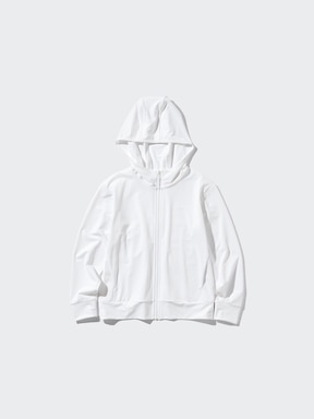KIDS AIRISM MESH UV PROTECTION FULL-ZIP HOODIE UNIQLO IN