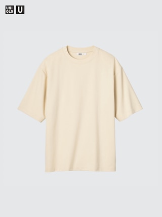 エアリズムコットンオーバーサイズTシャツ/5分袖