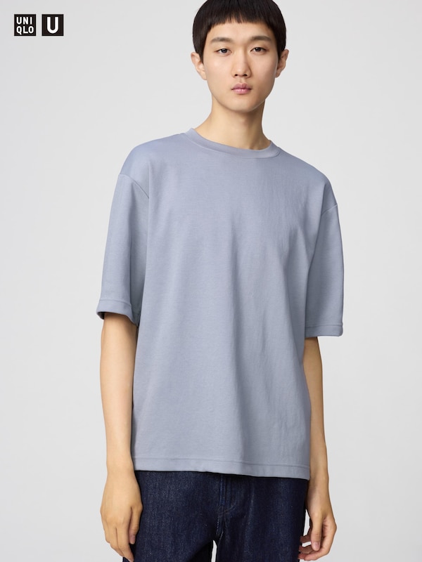 エアリズムコットンオーバーサイズTシャツ/5分袖