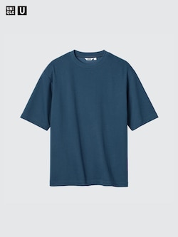 エアリズムコットンオーバーサイズTシャツ/5分袖