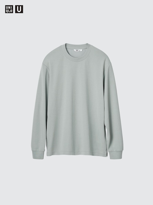 AIRISM COTTON CREW NECK T-SHIRT LONG SLEEVE UNIQLO MY