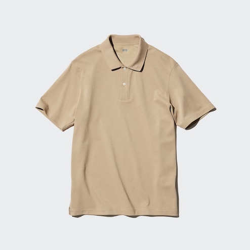 Uniqlo AiRism Cotton Full Open Polo Shirt Short Sleeve – the best