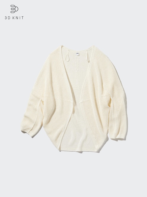 Uniqlo Knitted Long Cardigan WOMEN'S 3D KNIT MESH LONG