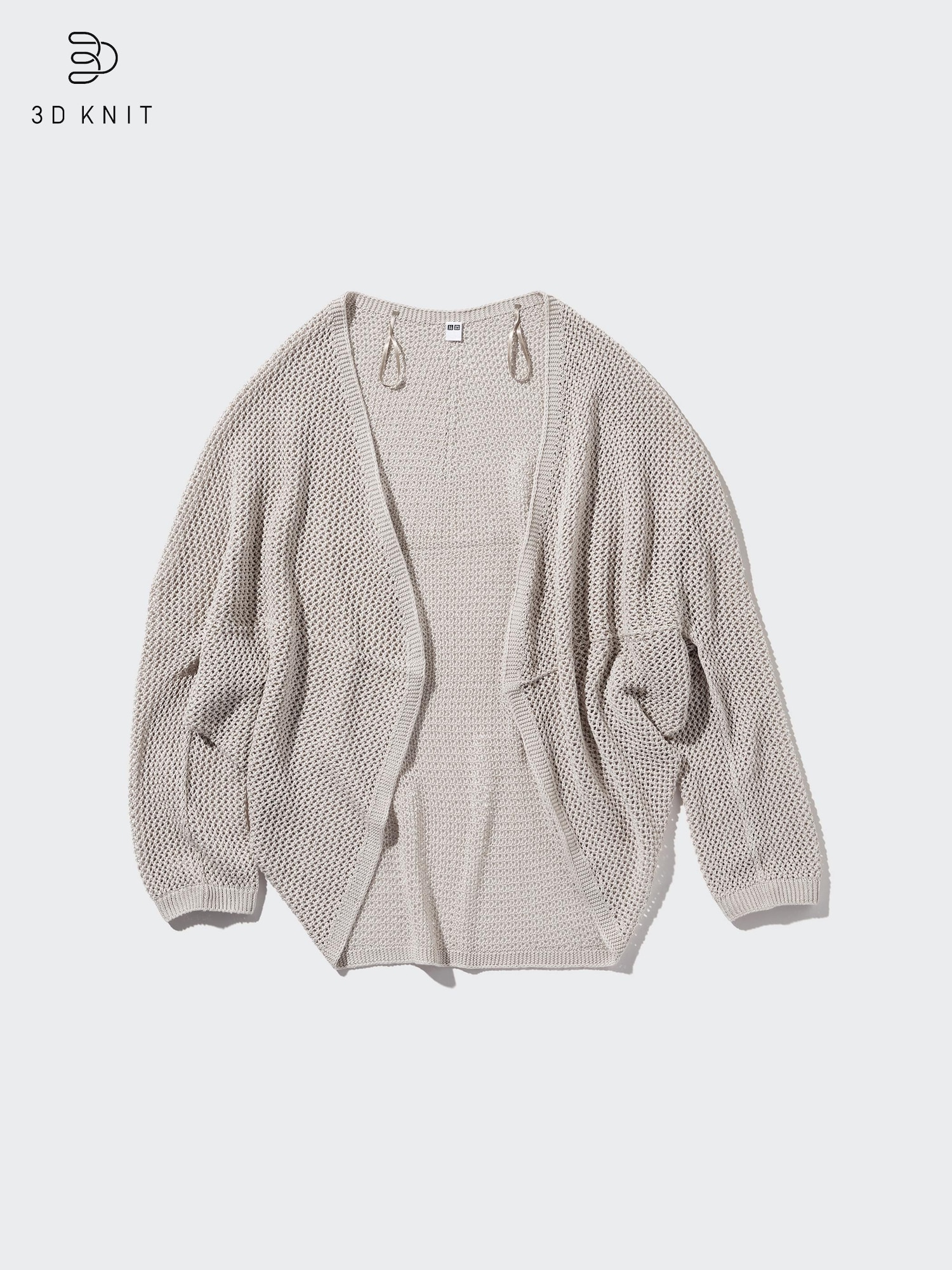 Women's 3D Knit Mesh Long Sleeve Cardigan | UNIQLO SG
