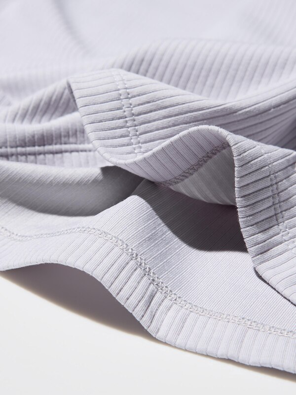 AIRism Cotton Áo Polo Vải Gân