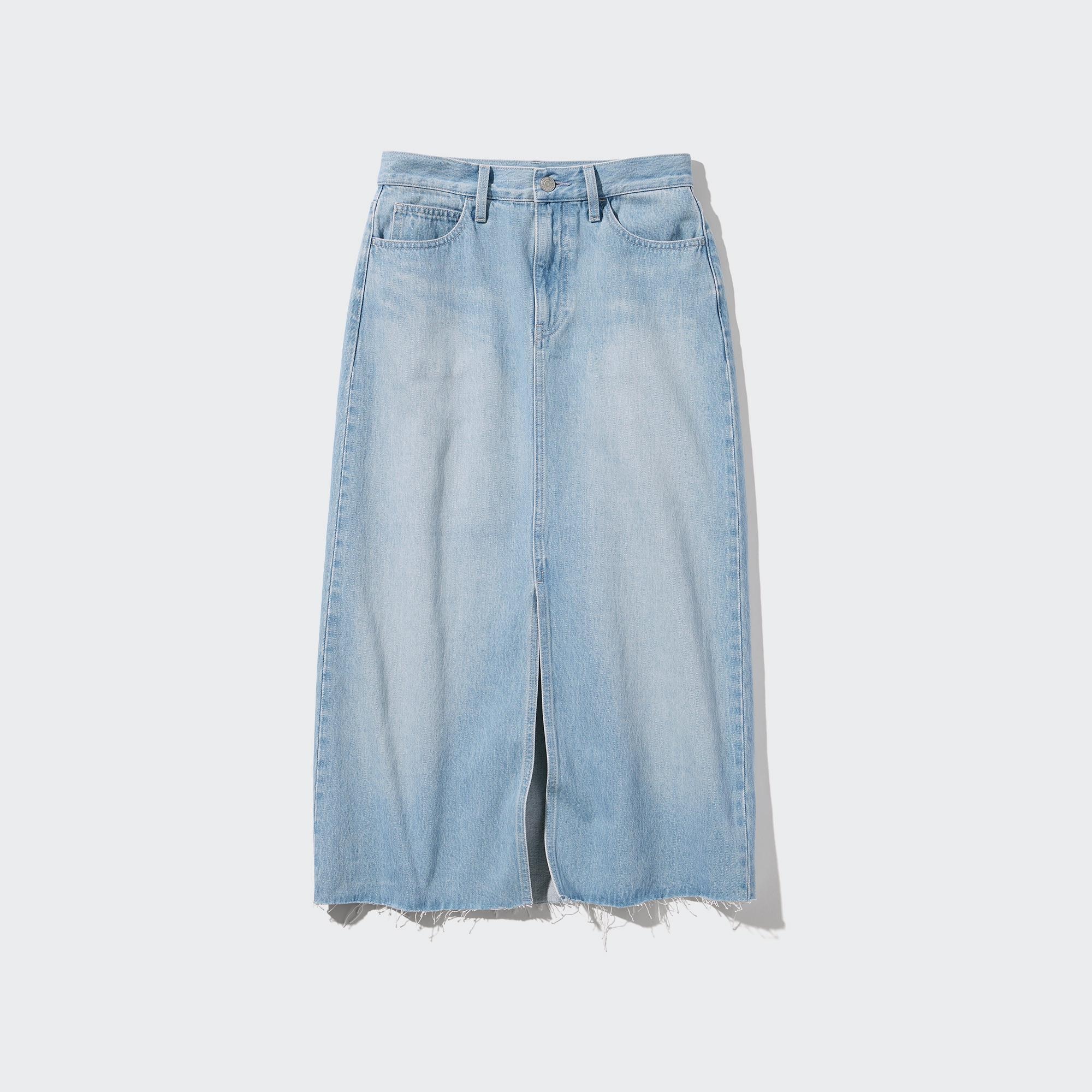 Uniqlo a clearance line denim skirt