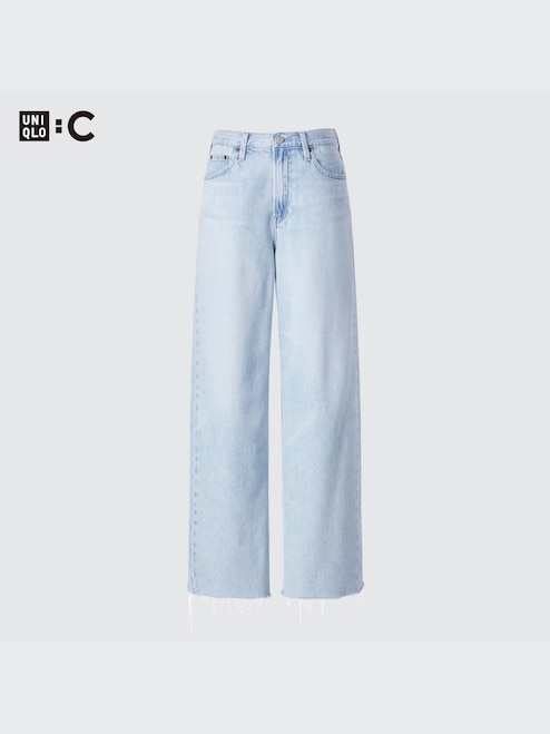 Uniqlo Double Denim Womens WOMEN'S WIDE STRAIGHT JEANS UNIQLO SG