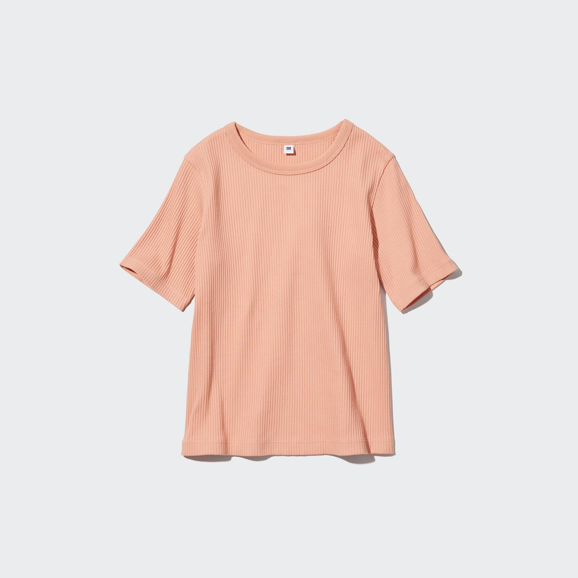 GIRLS リブクルーネックTシャツ（半袖）のサムネイル