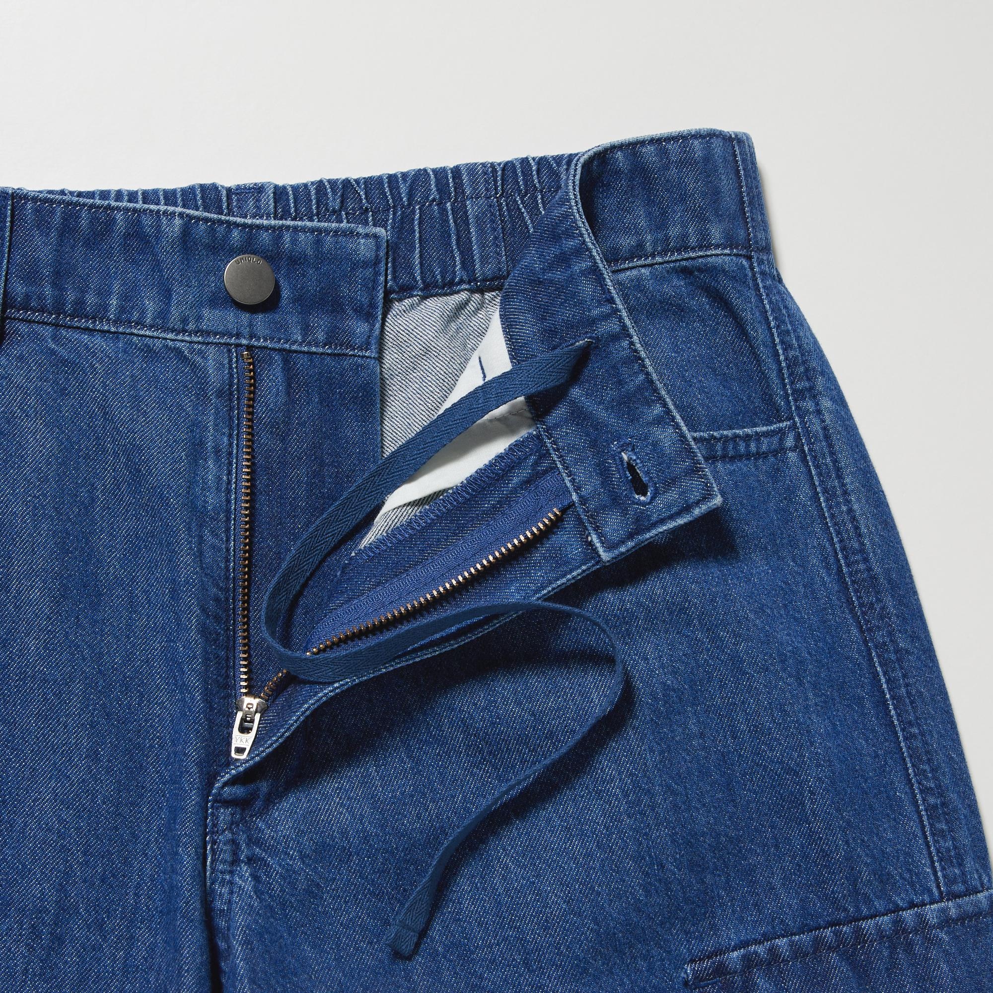 Vintage Baggy Jeans Women Pockets Wide Leg Cargo Pants Straight Denim  Trousers | eBay