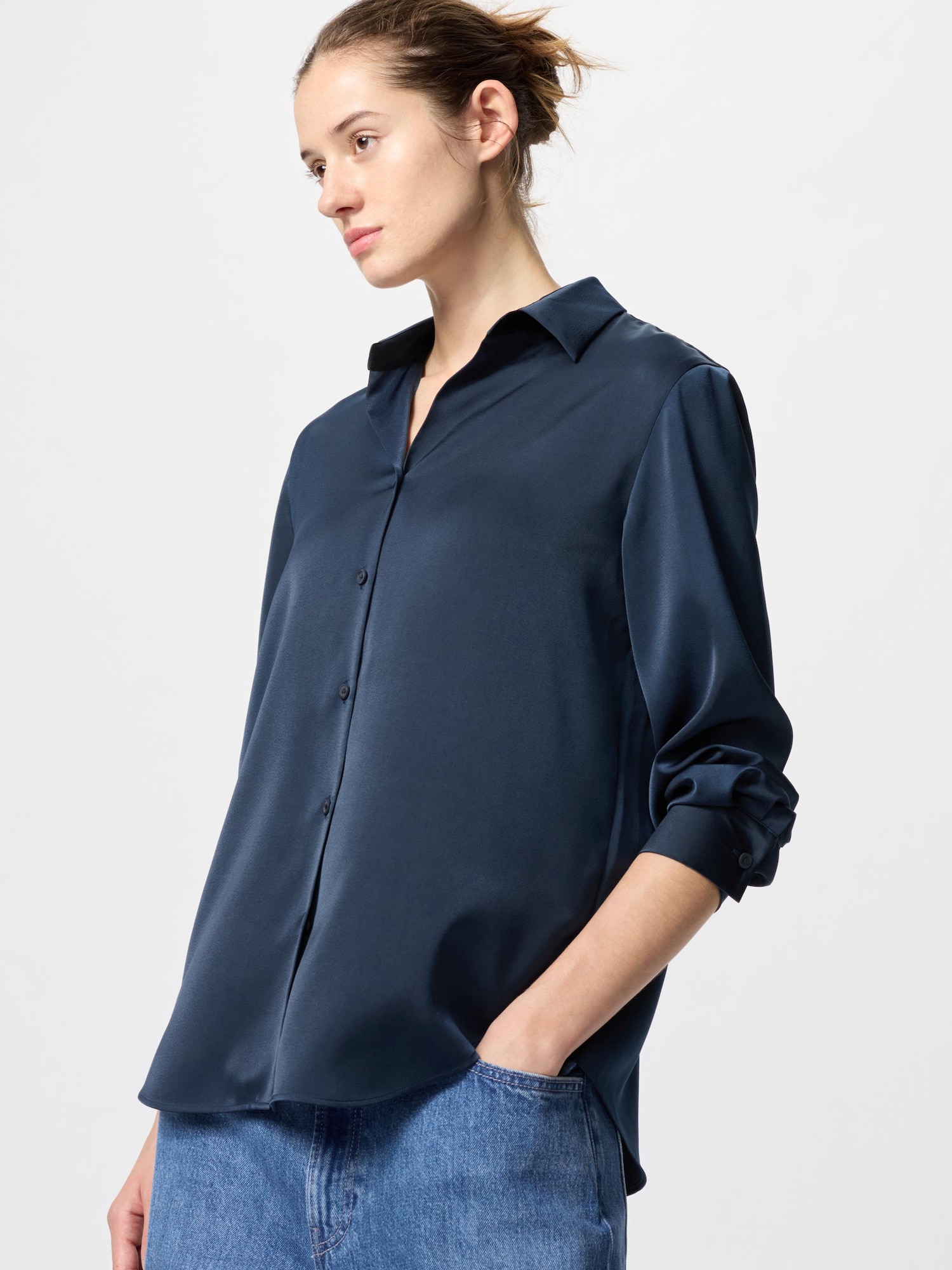 WOMEN'S SOFT FLANNEL SKIPPER SHIRT | LONG SLEEVE | UNIQLO ID