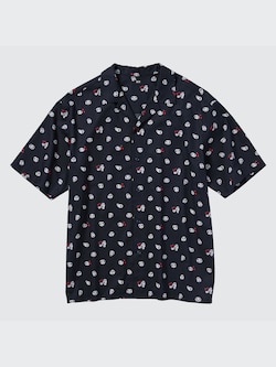 Studio Ghibli Open Collar Short Sleeve Shirt