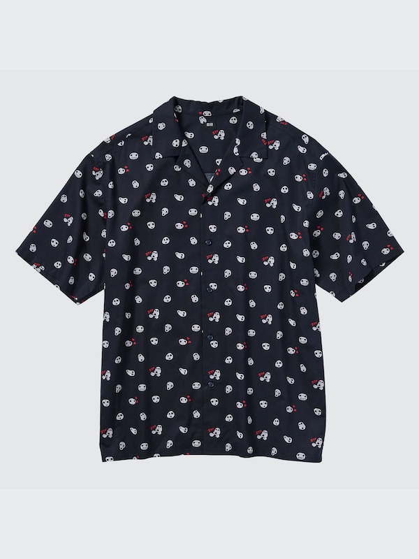 Studio Ghibli Open Collar Short Sleeve Shirt