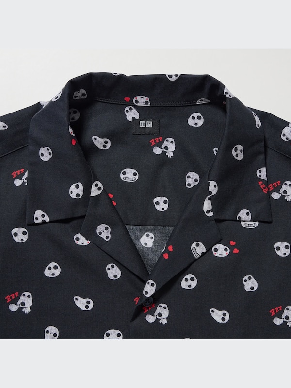 Studio Ghibli Open Collar Short Sleeve Shirt