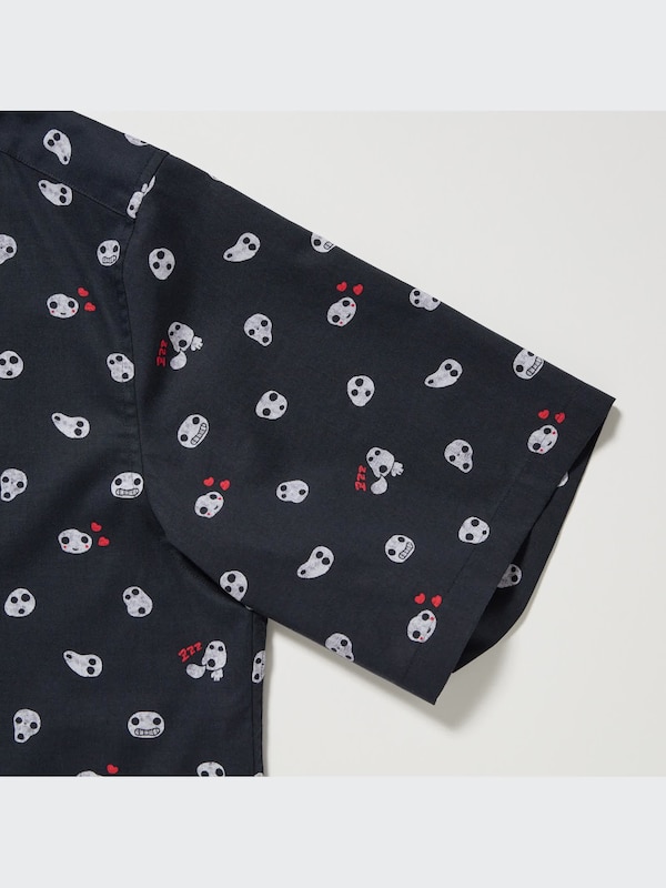 Studio Ghibli Open Collar Short Sleeve Shirt
