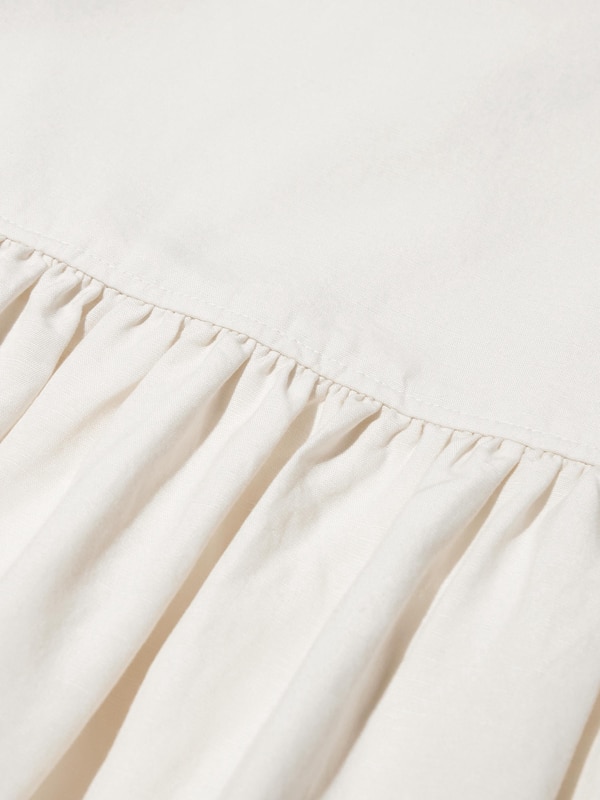 Đầm Hai Dây Vải Pha Linen