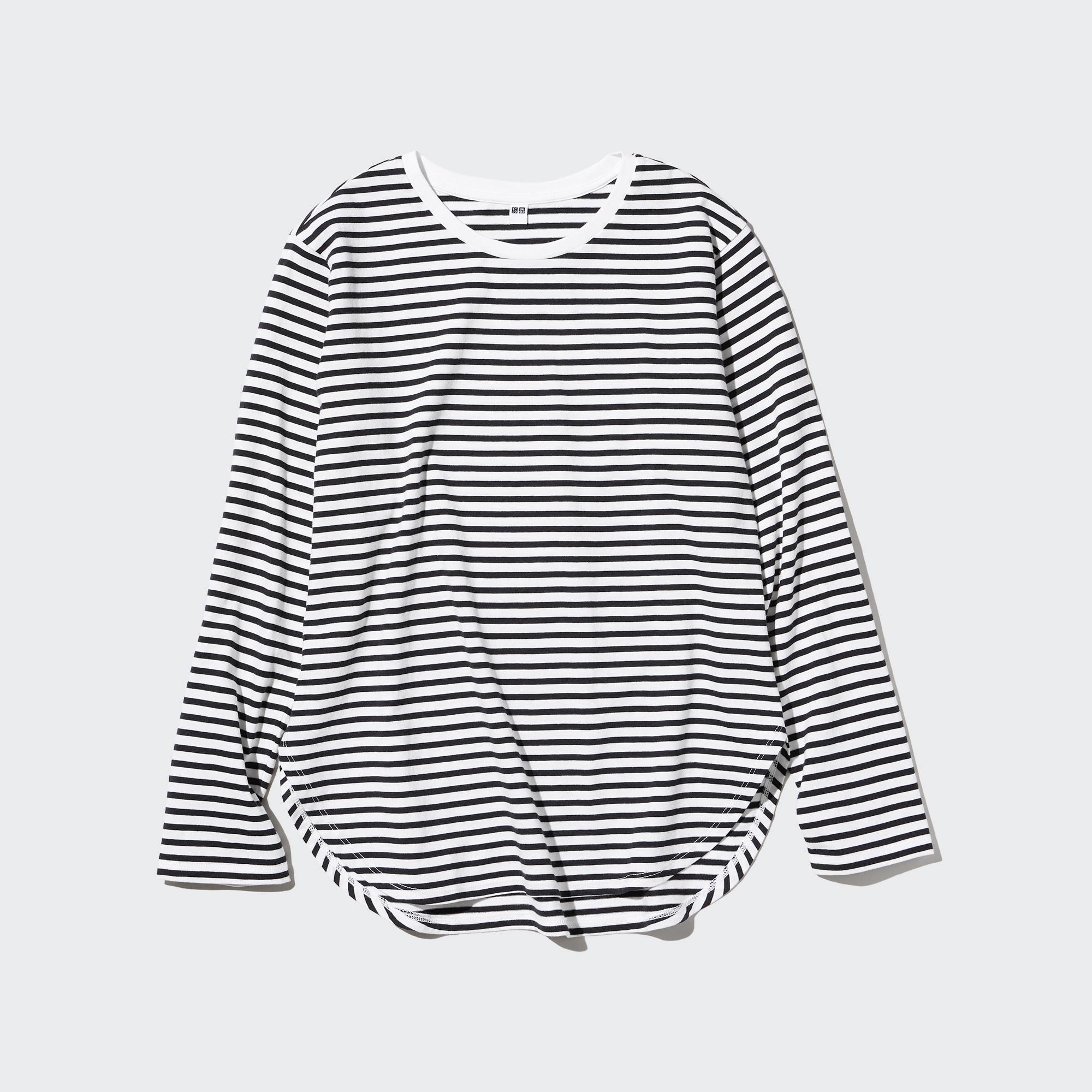 【美品】UNIQLO ユニクロ トップス プルオーバー ボーダー L 春服