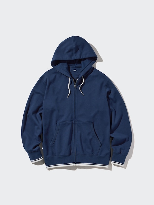 MEN'S SWEAT LONG SLEEVE FULL-ZIP HOODIE UNIQLO SG