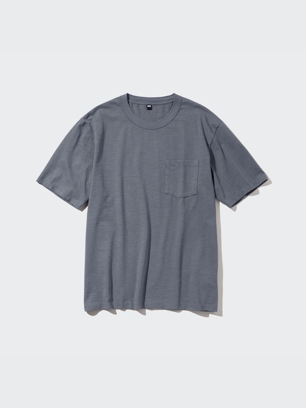 Slub Cotton Crew Neck T-Shirt