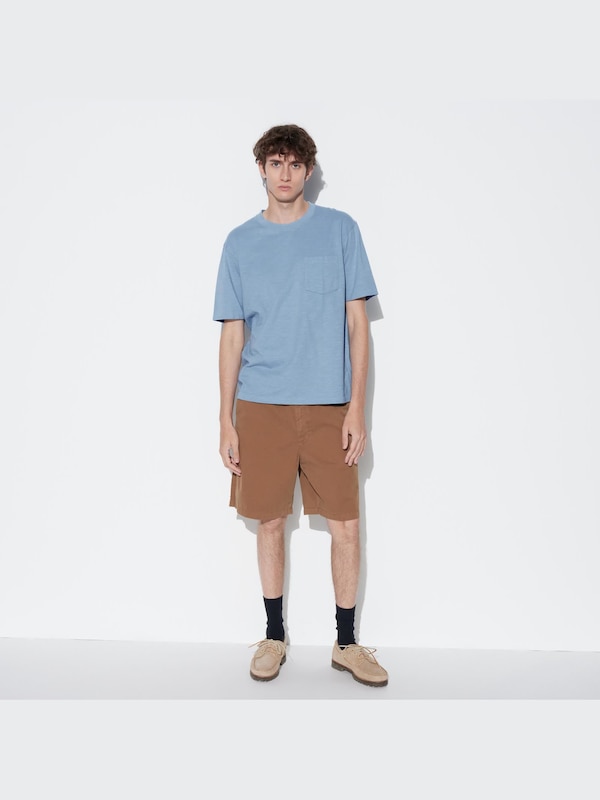 Slub Cotton Crew Neck T-Shirt