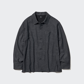 Ivory Brushed Twill Check Shirt