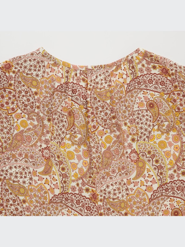 プリントブラウス（長袖・ペイズリー・コントワーデコトニエ）