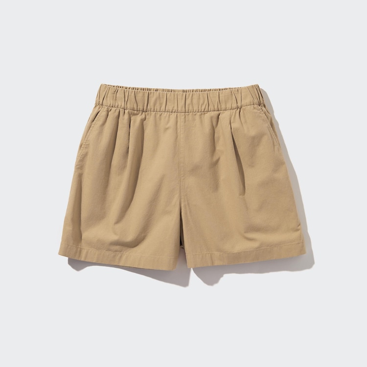 Cotton shorts with elastic waist