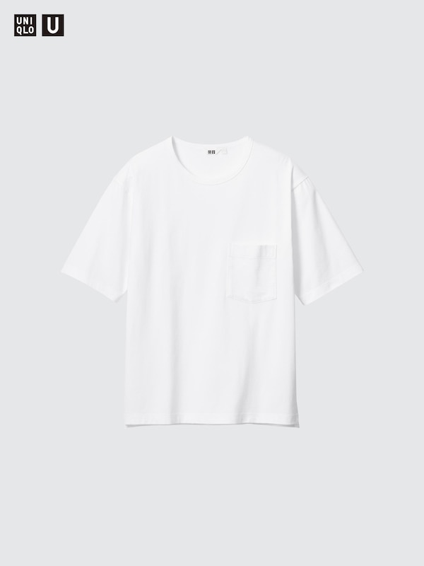 エアリズムコットンリラックスフィットTシャツ/5分袖