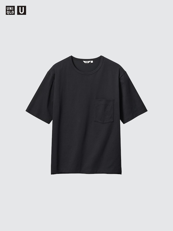エアリズムコットンリラックスフィットTシャツ/5分袖