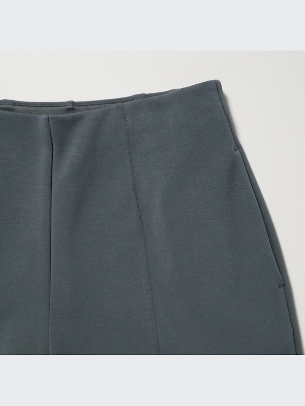 Stretch Double Face Straight Pants