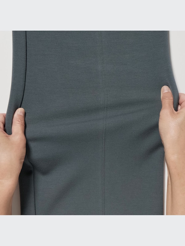 Stretch Double Face Straight Pants