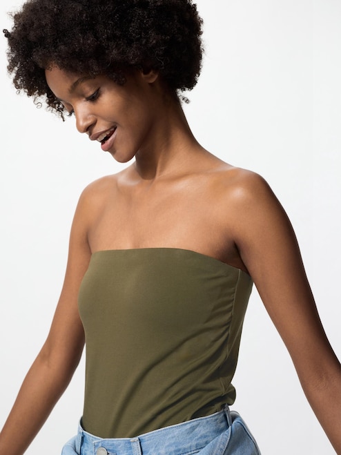 WOMEN'S AIRISM COTTON BRA TUBE TOP UNIQLO IN