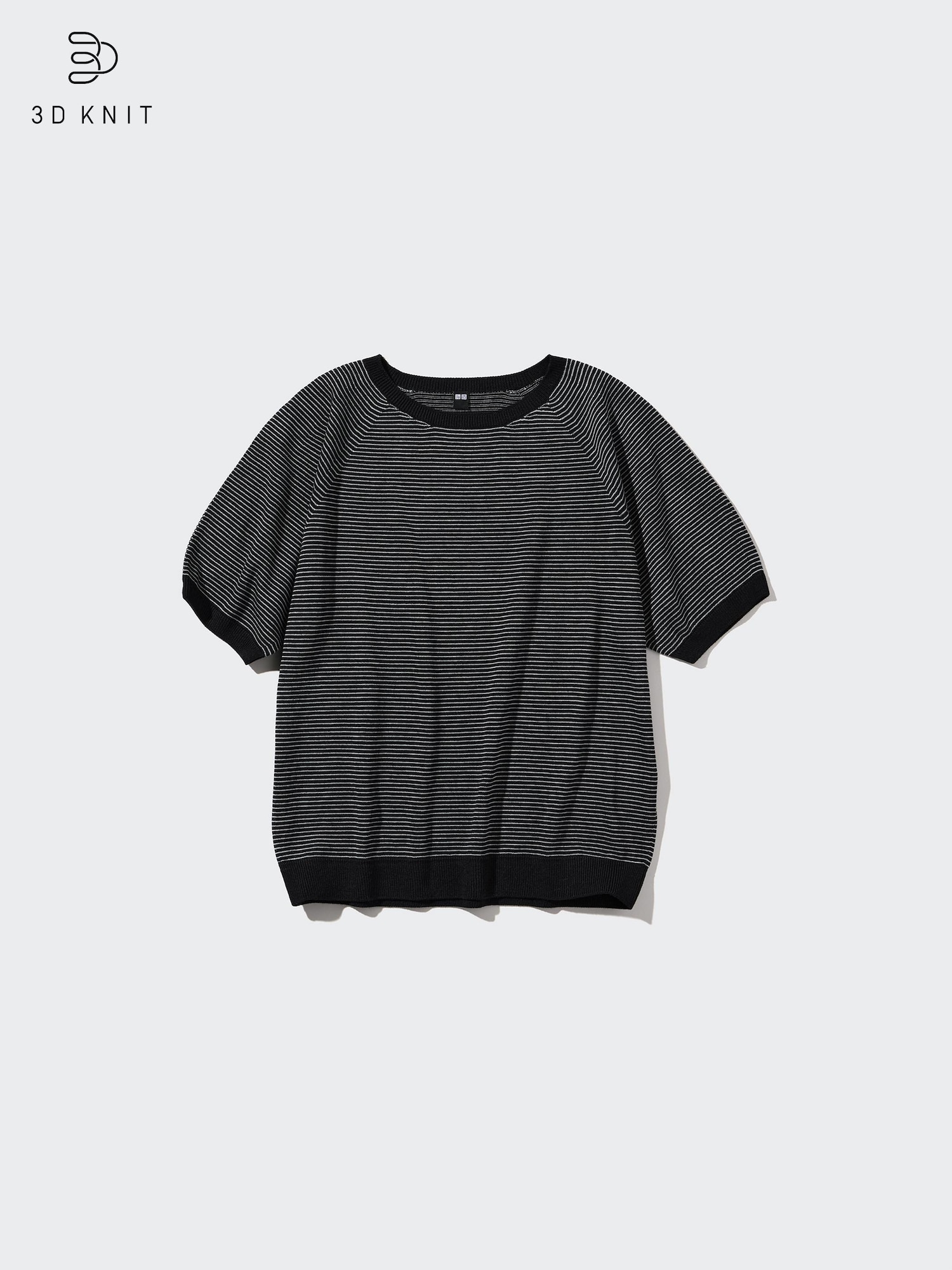mare ♡Machine Washable Half Sleeve Knit Lace Key Neck Half-Sleeve Short Sweater | UNIQLO US